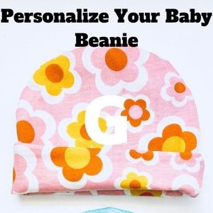 Personalized baby hat, custom baby hat, custom baby beanie, monogramed baby hat